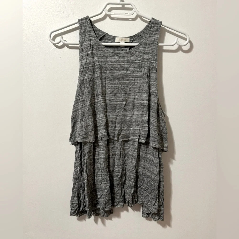 Aritzia Wilfred Gray Soft Open Back Tank Top Size XXS